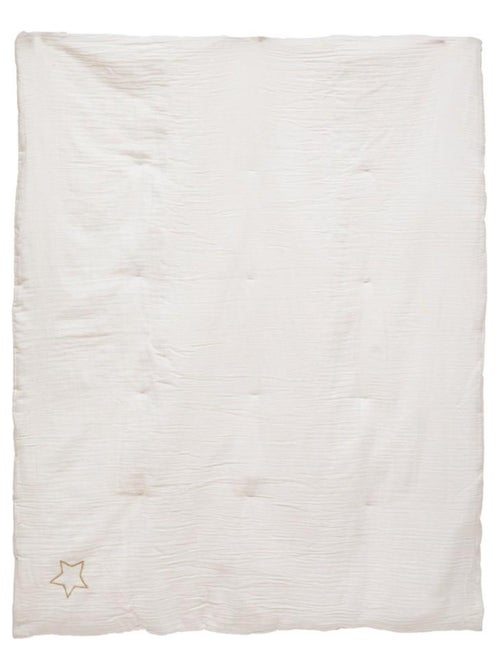 Édredon gaze de coton 100x140 blanc - Kiabi