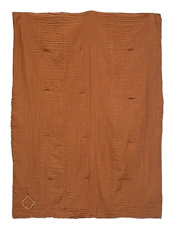 Édredon gaze de coton 100x140 noisette