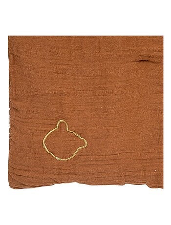 Édredon gaze de coton 100x140 noisette