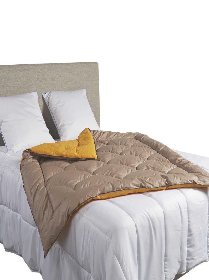 Édredon gonflant bicolore Taupe - Kiabi