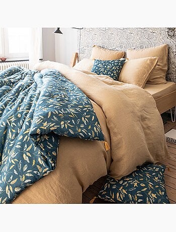 Édredon imprimé à motif végétal, FEUILLAGE