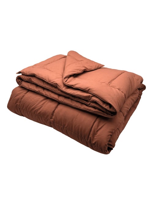 Edredon ou couvre-lit matelassé peau de pêche Oekotex - Kiabi Edredon ou couvre-lit matelassé peau de pêche Oekotex - Kiabi