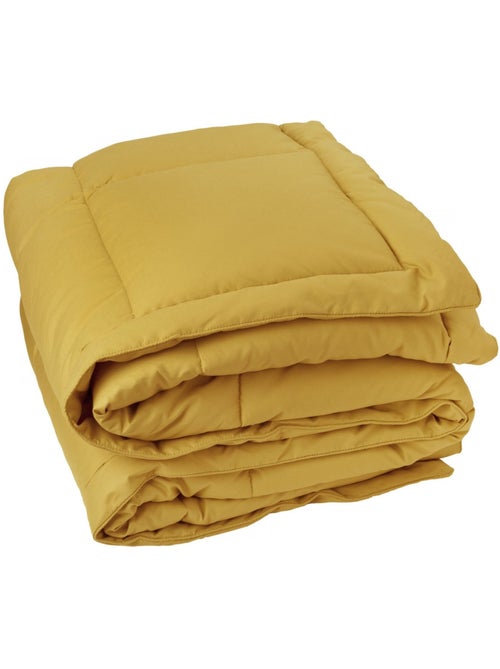 Edredon ou couvre-lit matelassé peau de pêche Oekotex - Kiabi