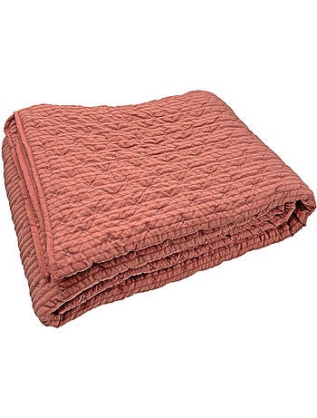 Edredon ou jeté de lit matelassé microfibre