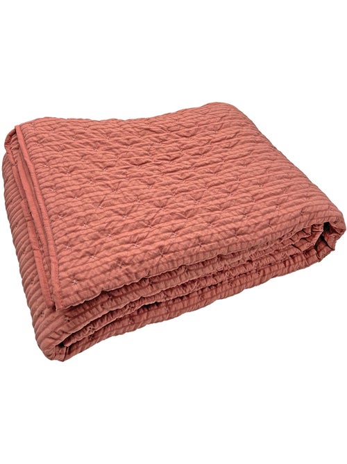 Edredon ou jeté de lit matelassé microfibre - Kiabi