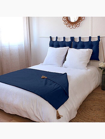 Edredon Panama avec pompons en jute