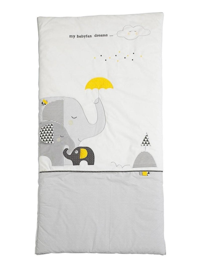 Edredon pour lit bébé en coton - Gris - Kiabi
