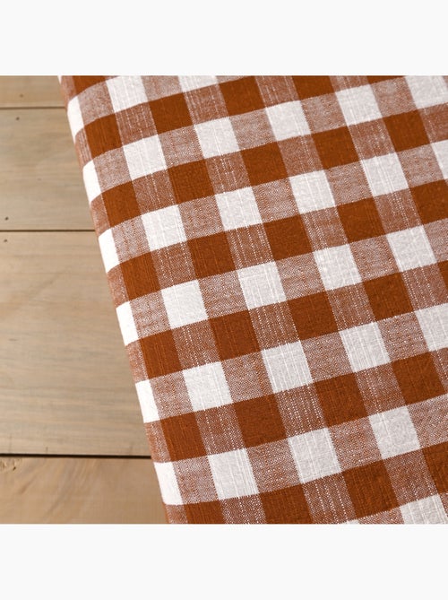 Édredon réversible coton flammé motifs rayures et vichy LOURMARIN - Kiabi Édredon réversible coton flammé motifs rayures et vichy LOURMARIN - Kiabi