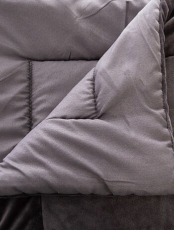 Édredon velours 80x180 cm bleu