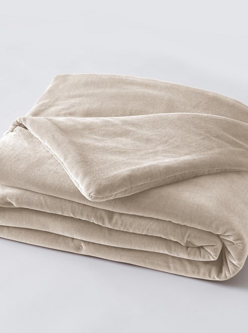 Edredon velours de coton Cesar - Kiabi