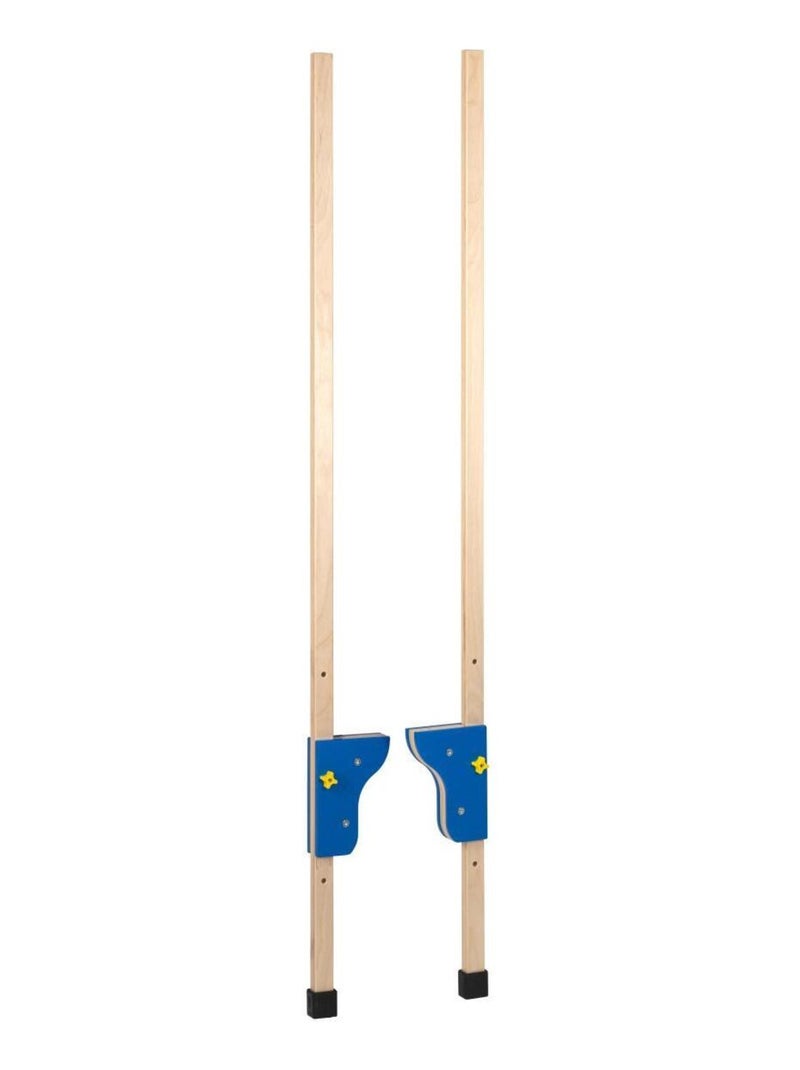 'Educo' Sports - échasses en bois - jeu Montessori Bleu - Kiabi