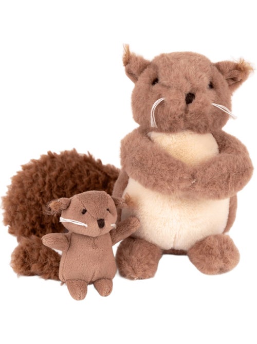 Egmont Toys - Peluche Maman et bébé écureuil - Kiabi