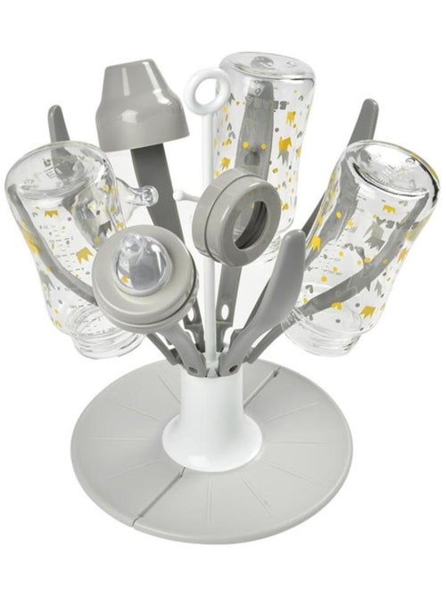 Égoutte biberons pliable fleur gris - Kiabi