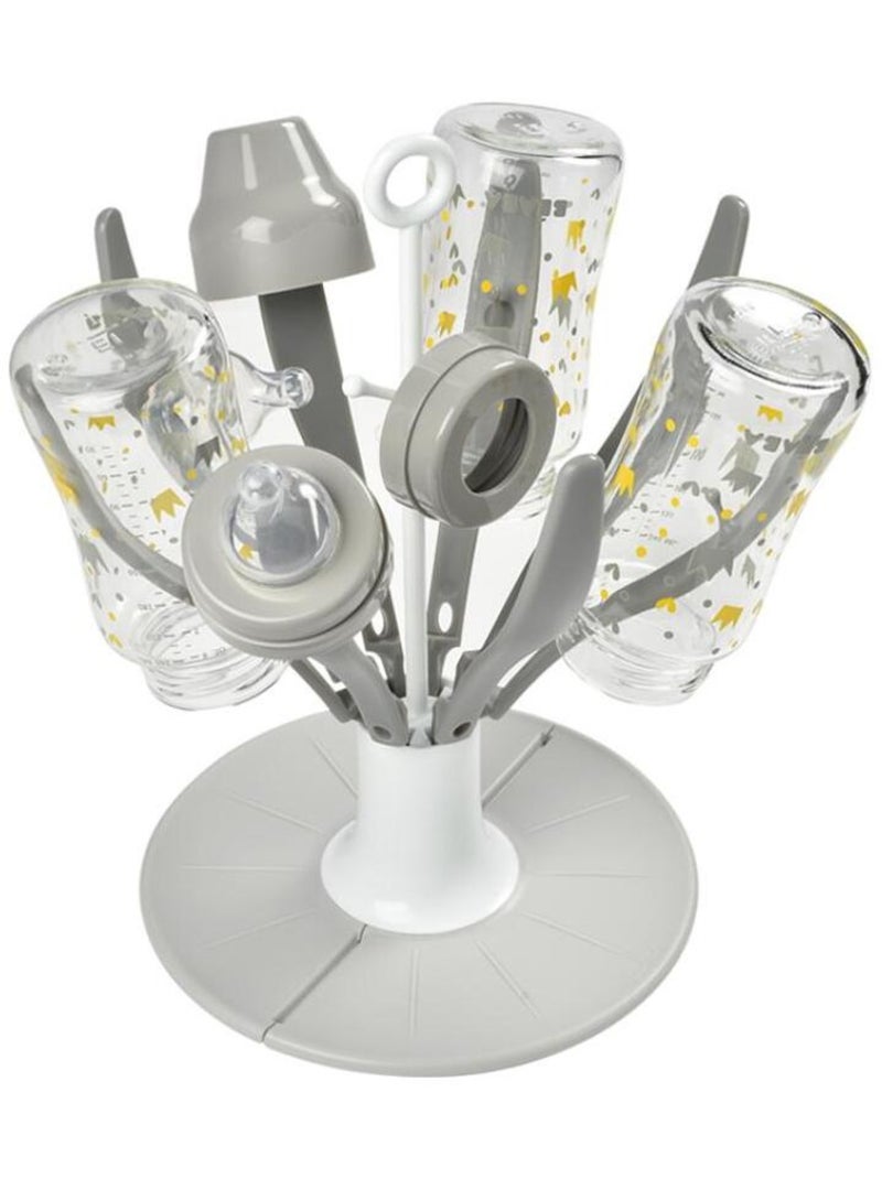 Égoutte biberons pliable fleur gris Gris - Kiabi