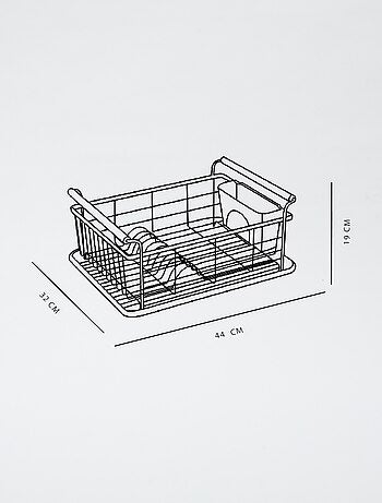 Egouttoir de cuisine en métal et poignées en bois