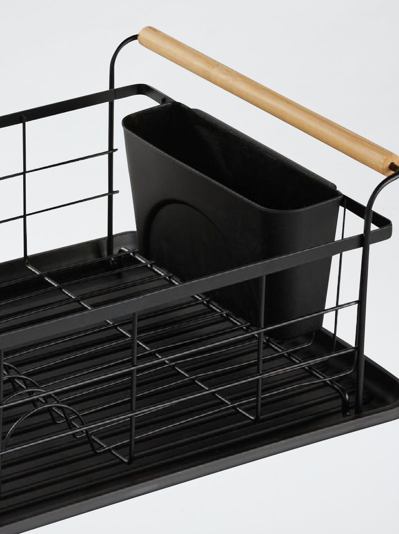 Égouttoir à Couverts En Métal - Noir