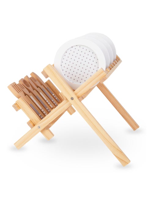Égouttoir et vaisselle de cuisine en bois dinette Mamabrum - Kiabi