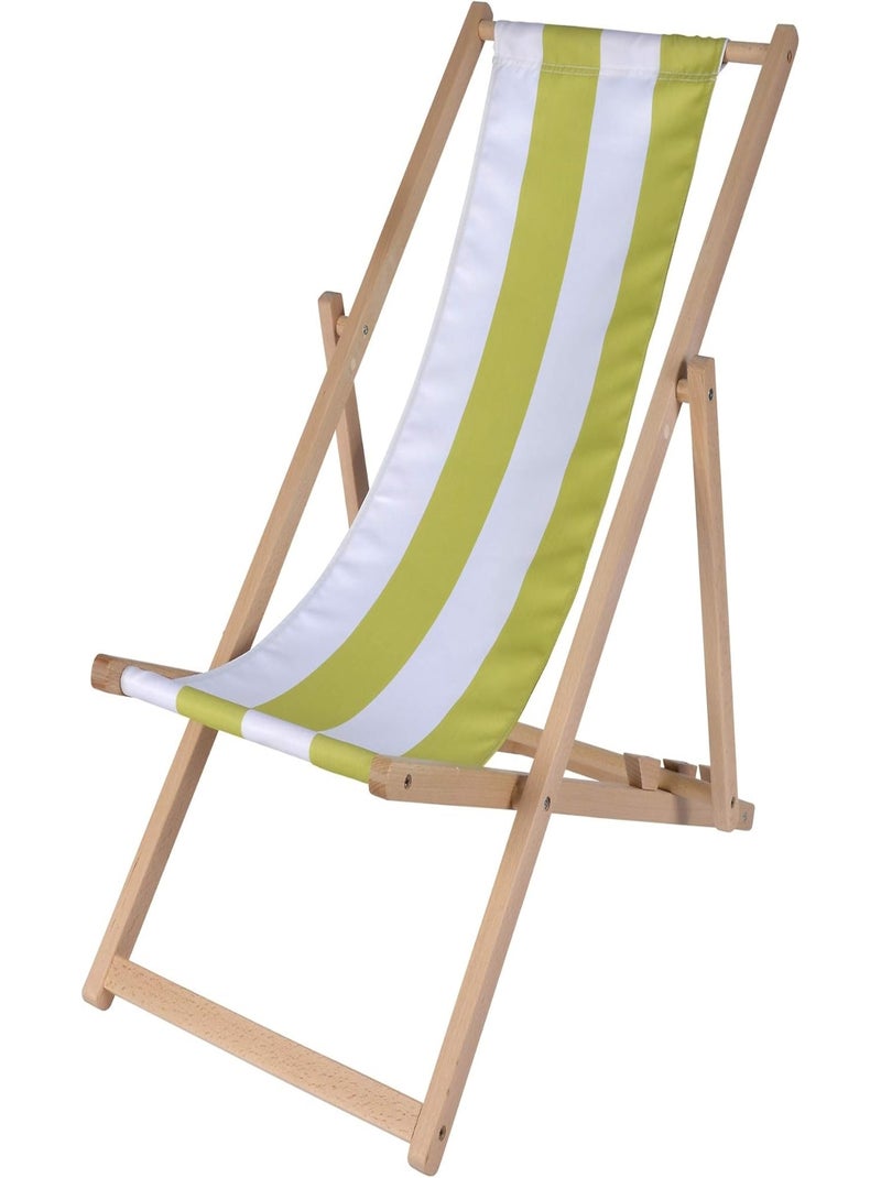Eichhorn Chaise de Soleil en bois pour Enfant Vert - Kiabi