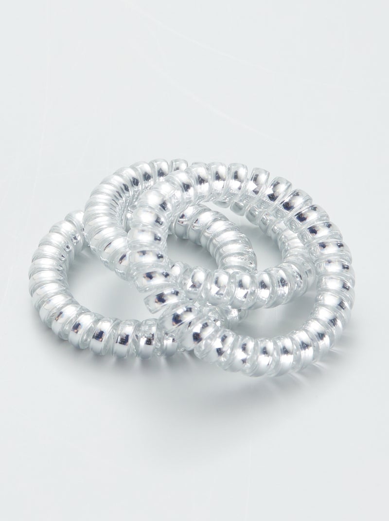 Elastiques flexible - Lot de 3 Argent - Kiabi