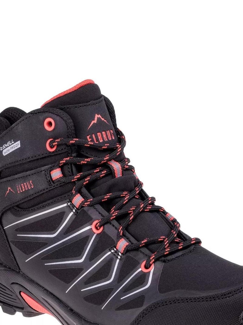 Elbrus - Bottines de marche MABBY Noir Rouge Gris - Kiabi