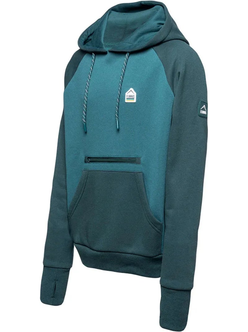 Elbrus - Sweat à capuche RAFNE Bleu Vert clair Gris - Kiabi