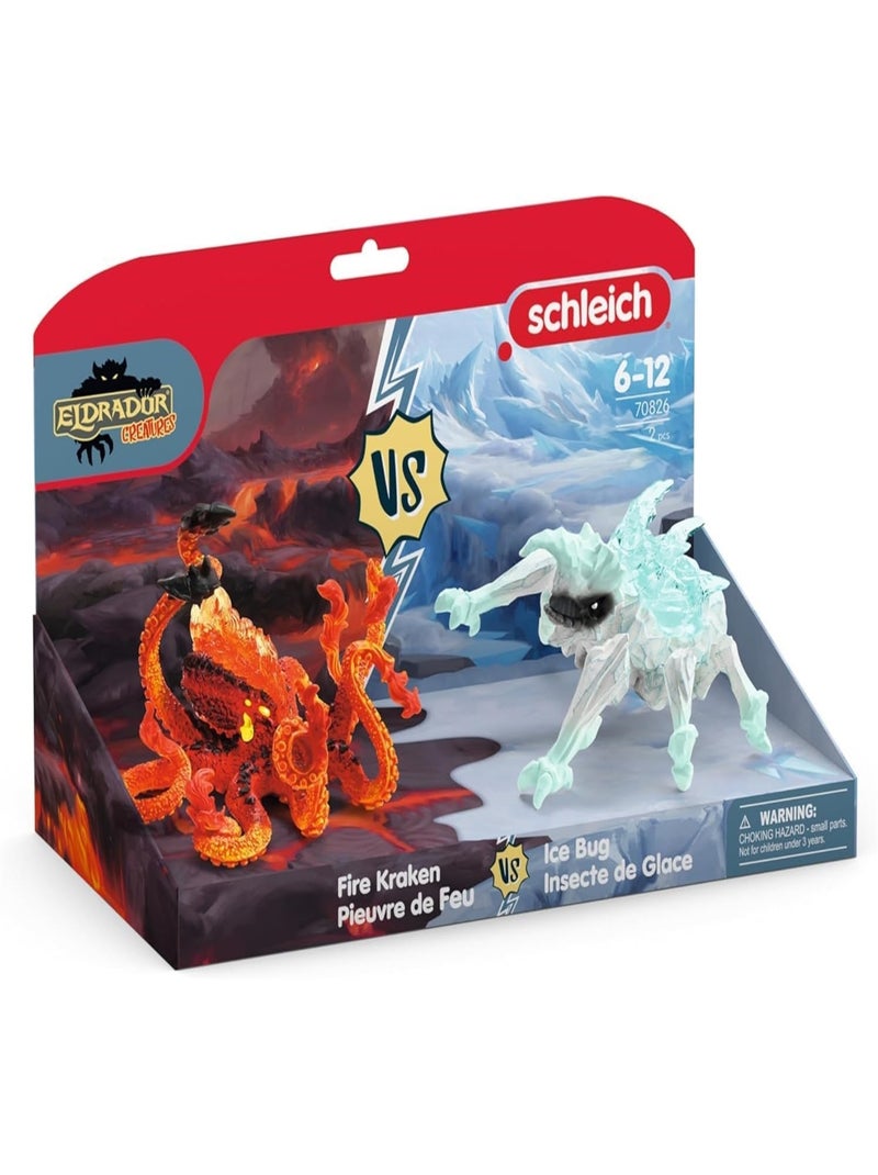 Eldrador Creatures Pieuvre de Feu vs Insecte de Glace Multicolore - Kiabi