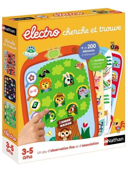 Electro cherche et trouve - jeu éducatif - nathan - dès 3 ans - Kiabi Electro cherche et trouve - jeu éducatif - nathan - dès 3 ans - Kiabi