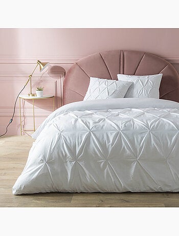 Élégance Plissée - Ensemble Housse de Couette Héloïse en Coton 57 Fils