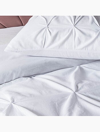 Élégance Plissée - Ensemble Housse de Couette Héloïse en Coton 57 Fils
