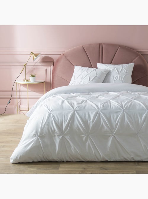 Élégance Plissée - Ensemble Housse de Couette Héloïse en Coton 57 Fils - Kiabi
