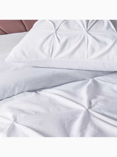 Élégance Plissée - Ensemble Housse de Couette Héloïse en Coton 57 Fils - Kiabi