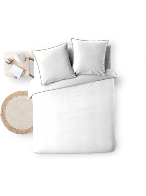 Élégance pure - ensemble housse de couette + drap housse coton 57 fils - Kiabi Élégance pure - ensemble housse de couette + drap housse coton 57 fils - Kiabi
