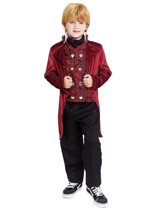 Élégant costume de duc anglais bordeaux - Kiabi