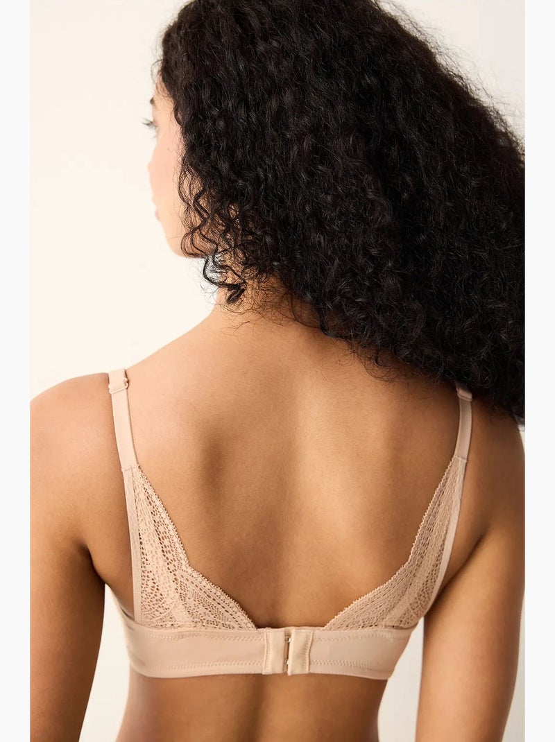 Eliza push up soutien-gorge décolleté sans armatures penti Beige argile - Kiabi