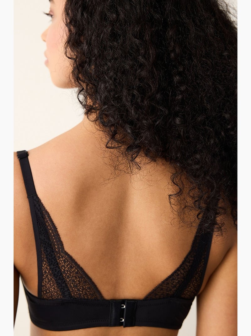 Eliza push up soutien-gorge décolleté sans armatures penti Noir - Kiabi