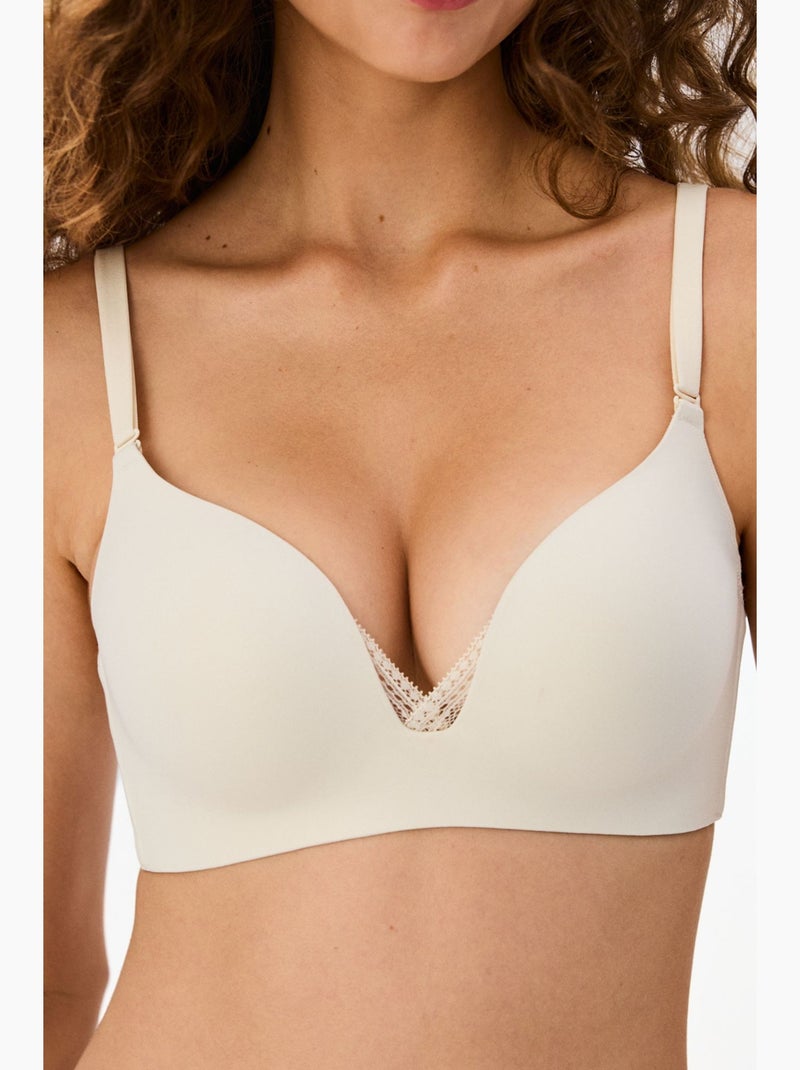 Eliza soutien-gorge push-up penti Beige argile - Kiabi