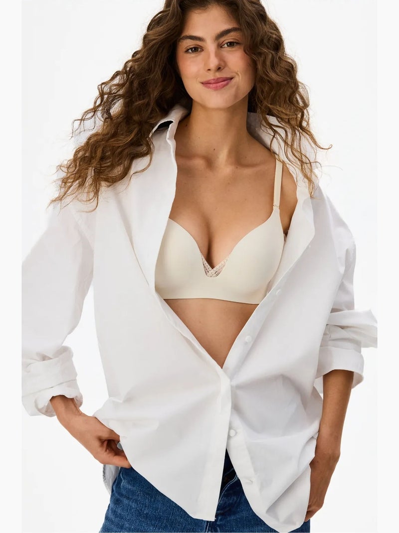 Eliza soutien-gorge push-up penti Beige argile - Kiabi