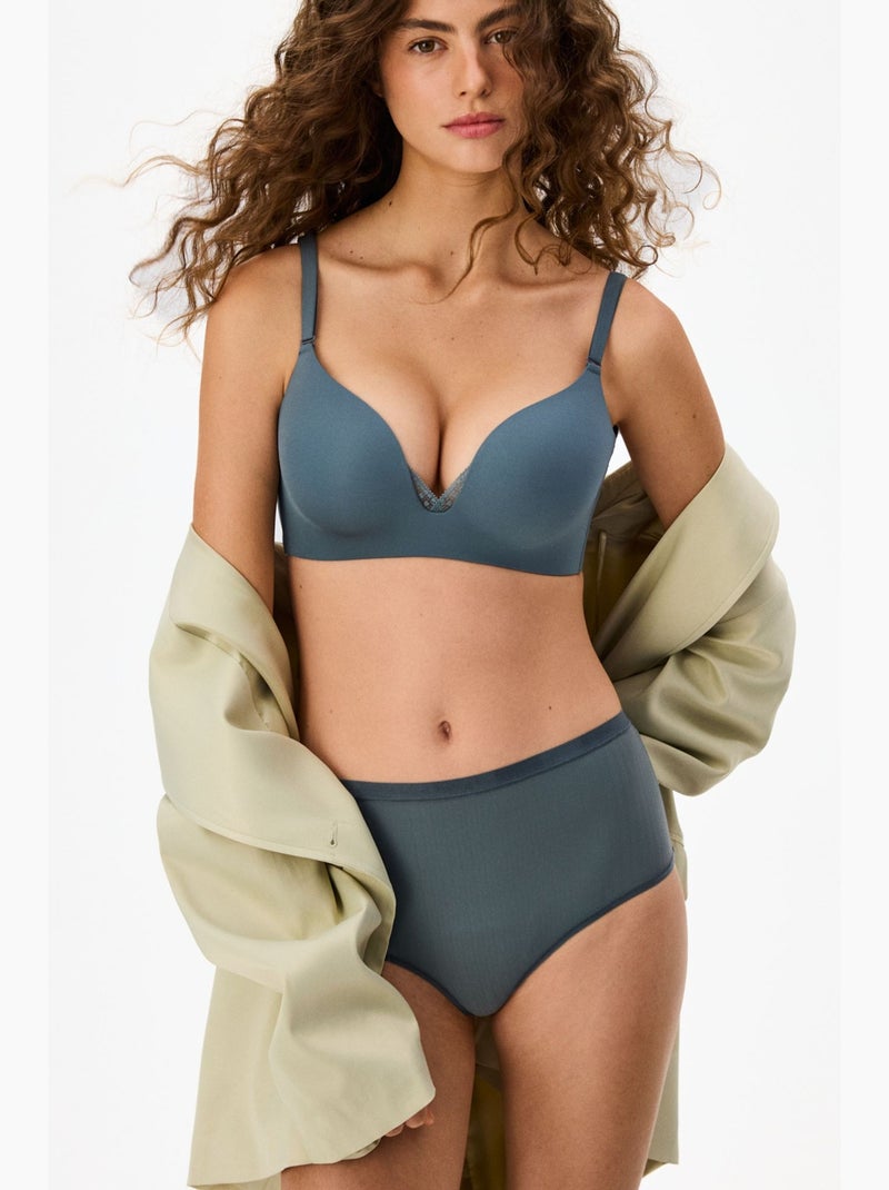 Eliza soutien-gorge push-up penti Bleu - Kiabi