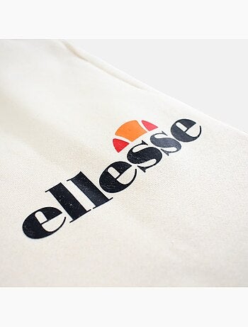 Ellesse - Bermuda homme écru taille élastique et cordon