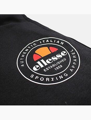 Ellesse - Bermuda homme noir taille élastique et cordon
