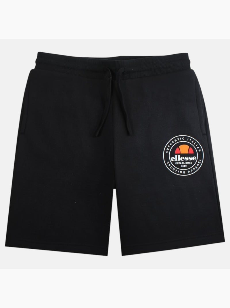 Ellesse - Bermuda homme noir taille élastique et cordon Noir - Kiabi