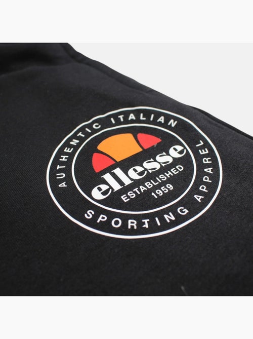 Ellesse - Bermuda homme noir taille élastique et cordon - Kiabi