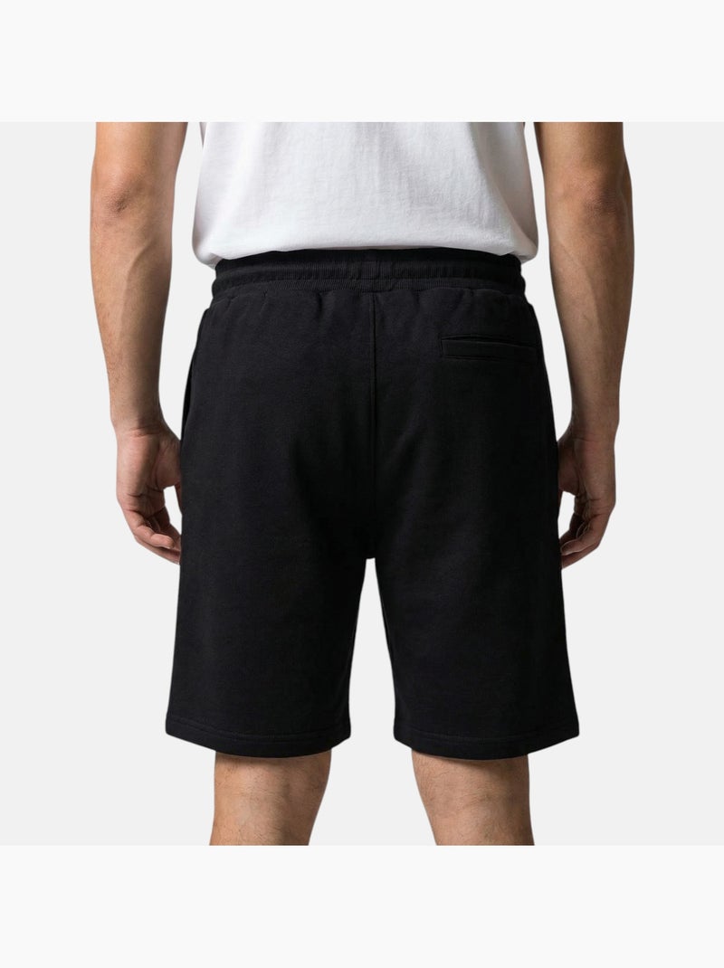 Ellesse - bermuda molletonné taille élastique à cordon, coupe droite Noir - Kiabi