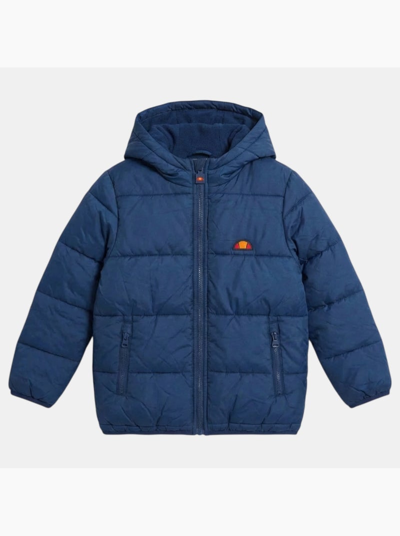 Ellesse - doudoune matelassée zippée à capuche Bleu marine - Kiabi