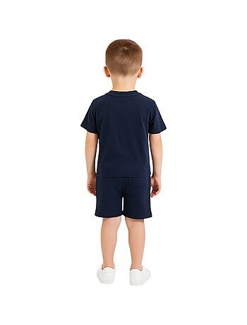 Ellesse - Ensemble 3 pièces t-shirt manches courtes short et sac à imprimé