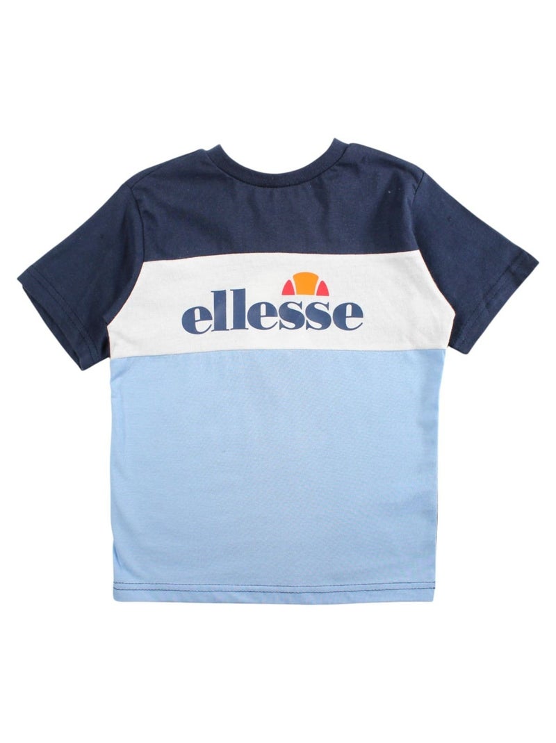 Ellesse - Ensemble 3 pièces t-shirt manches courtes short et sac à imprimé Bleu - Kiabi
