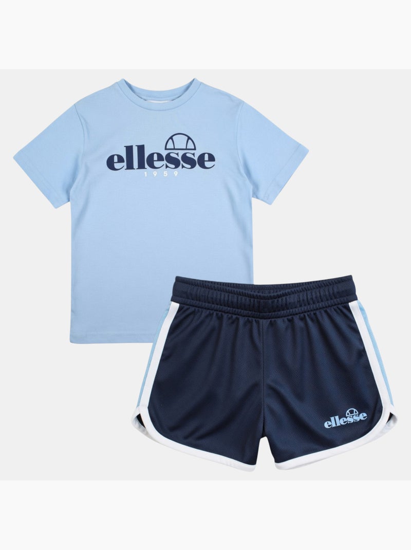 Ellesse - Ensemble 3 pièces T-shirt, short et chaussettes Bleu - Kiabi