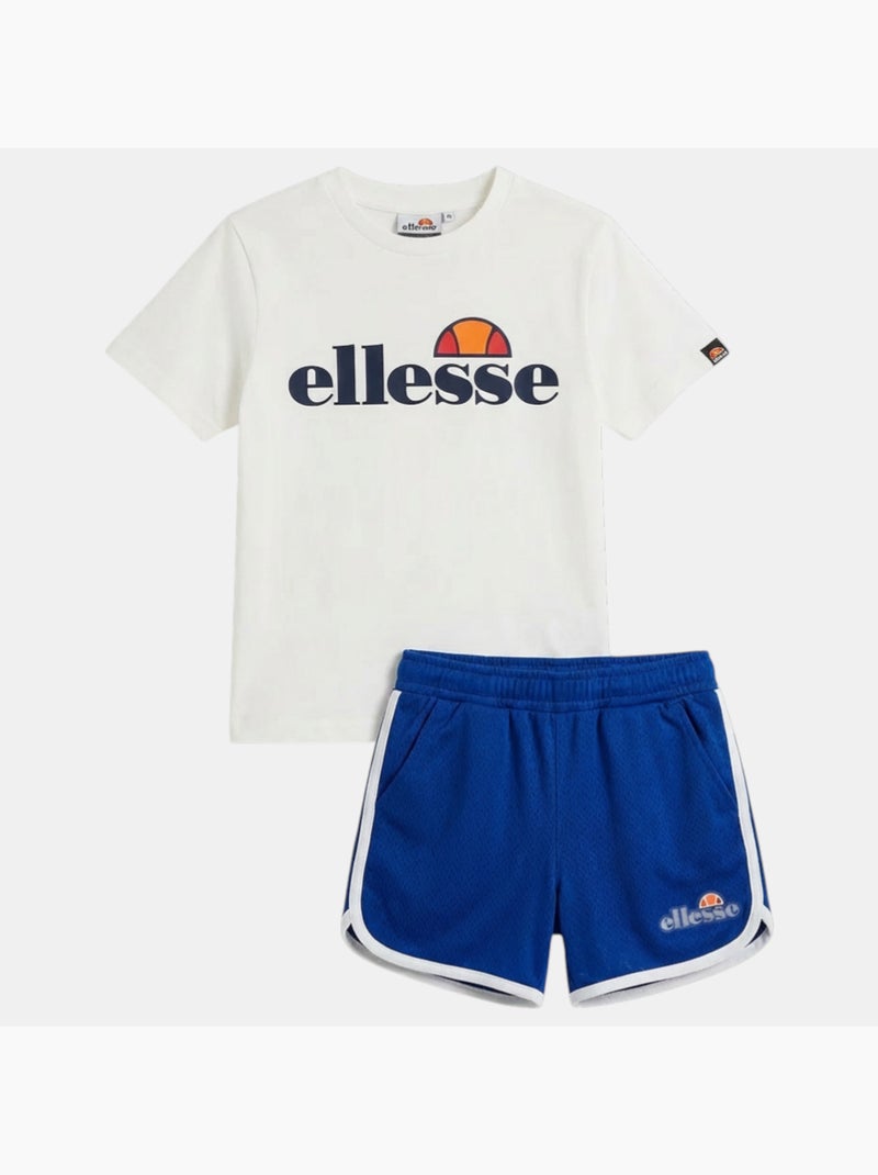 Ellesse - Ensemble 3 pièces T-shirt, short et chaussettes Bleu - Kiabi