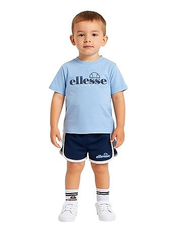 Ellesse - Ensemble 3 pièces T-shirt, short et chaussettes Ellesse Bleu