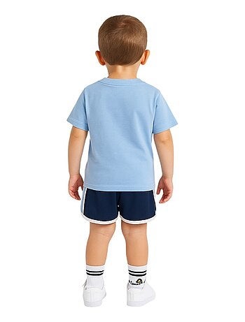 Ellesse - Ensemble 3 pièces T-shirt, short et chaussettes Ellesse Bleu